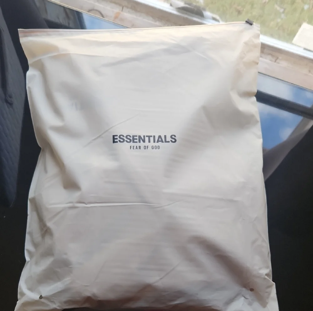 Fear of God Essentials Pullover Hoodie | Tan - Picture 11 of 13